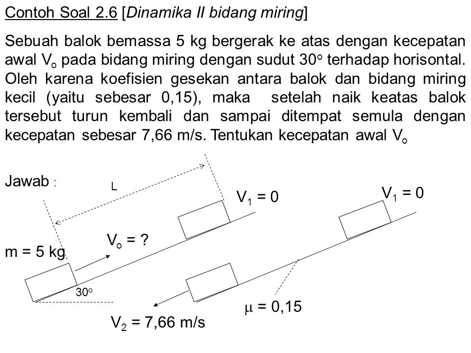 Kumpulan Soal Fisika Kecepatan Di Dasar Bidang Miring Beinyu